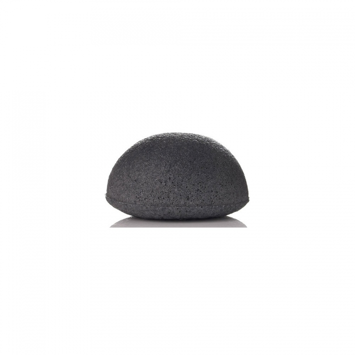 Спонж коняку черный большой Charcoal konjac cleansing puff