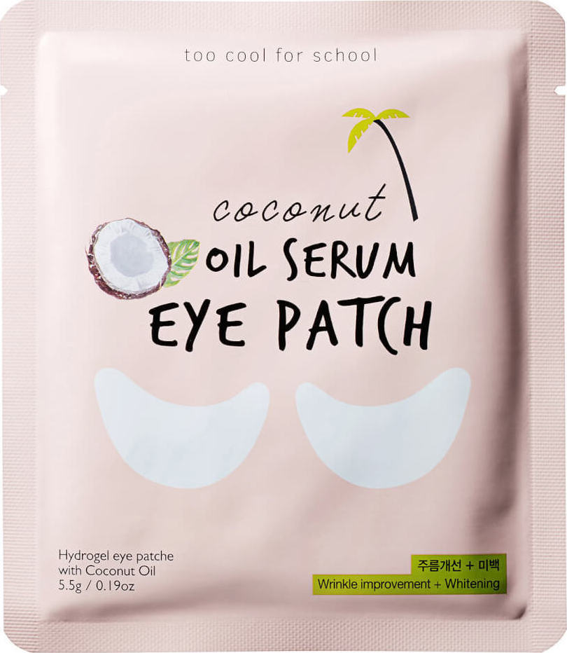 Патчи под глаза Coconut oil serum eye patch(TOOCOOLFORSCHOOL)