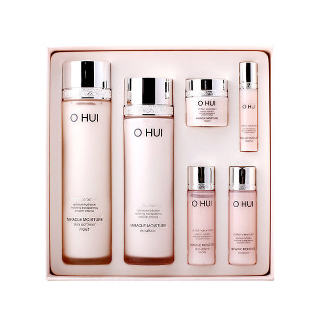 Набор Miracle moisture special set optimum hydration розовый (O HUI)