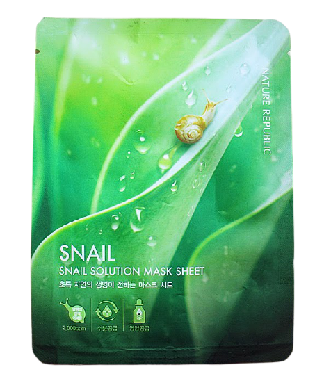 Тканевая маска Snail solution mask sheet(Nature Republic)