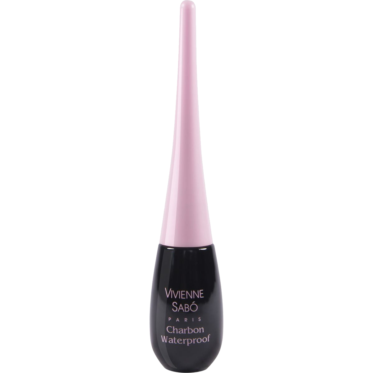 Подводка жидкая водостойкая Charbon waterproof liquid eyeliner черная розовая (Vivienne Sabo)