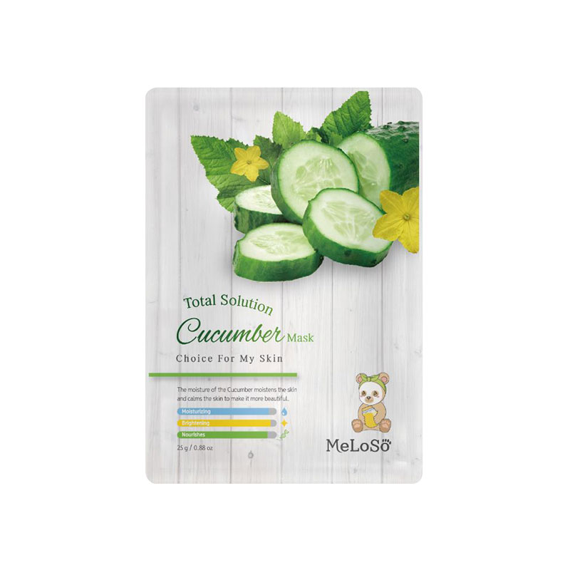 Тканевая маска для лица Огурец (Meloso)