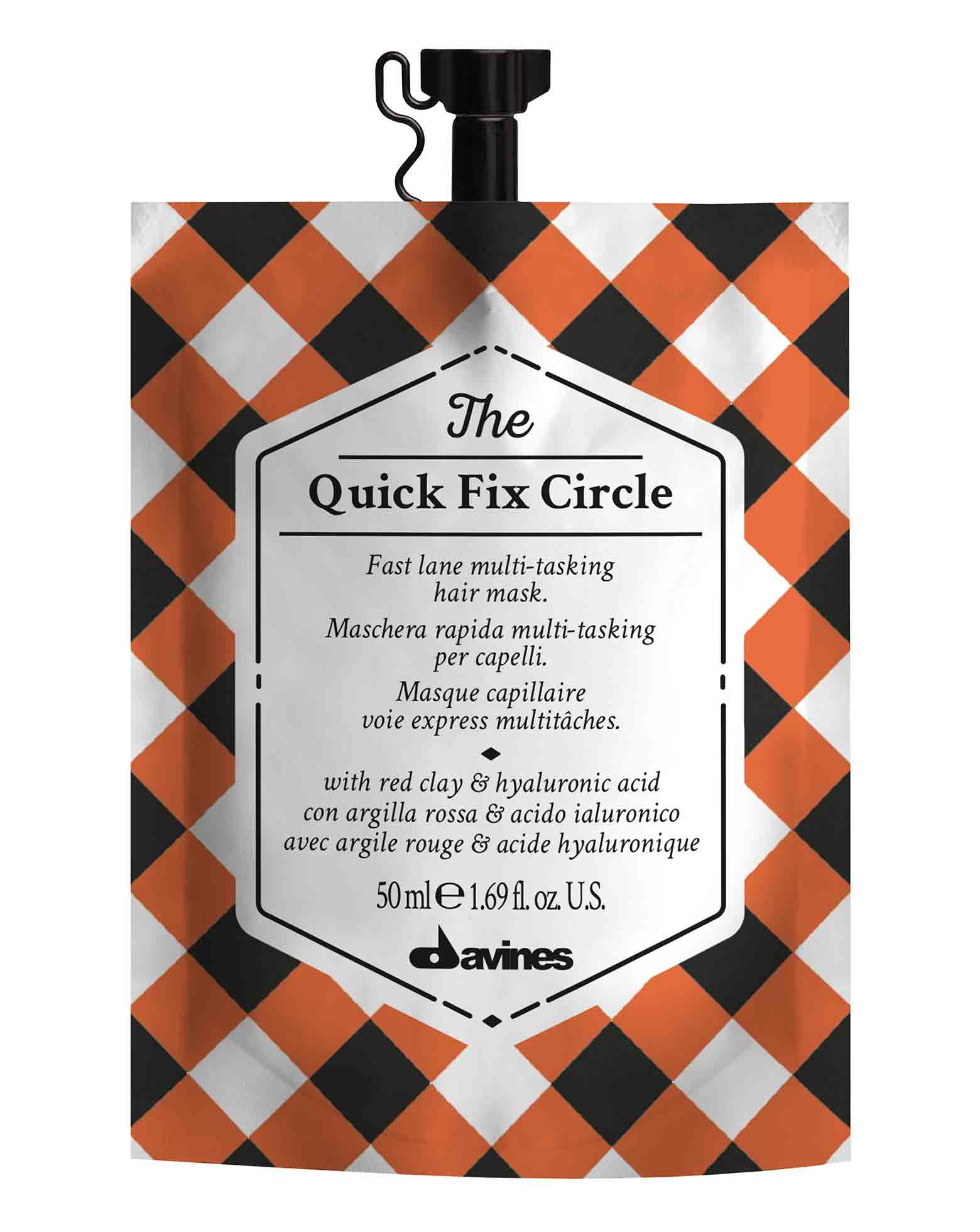DAVINES СУПЕРБЫСТРАЯ МНОГОФУНКЦИОНАЛЬНАЯ МАСКА ДЛЯ ВОЛОС 50 МЛ TCC THE QUICK FIX CIRCLE