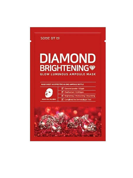 Тканевая маска Diamond Brightening glow luminous (Some by mi)