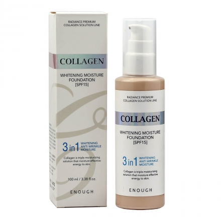 Тональный крем 3в1 Collagen Whitening Moisture Foundstion SPF 15 #21