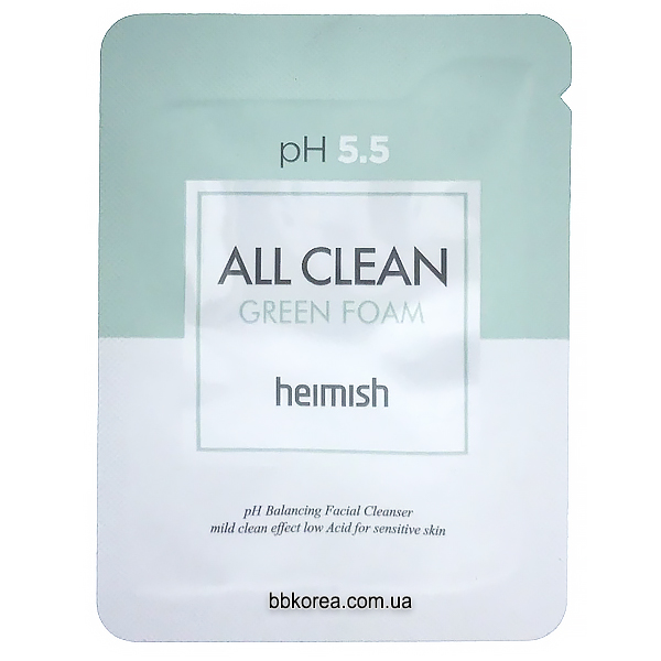 Пенка ПРОБНИК All clean Green Foam (Heimish)