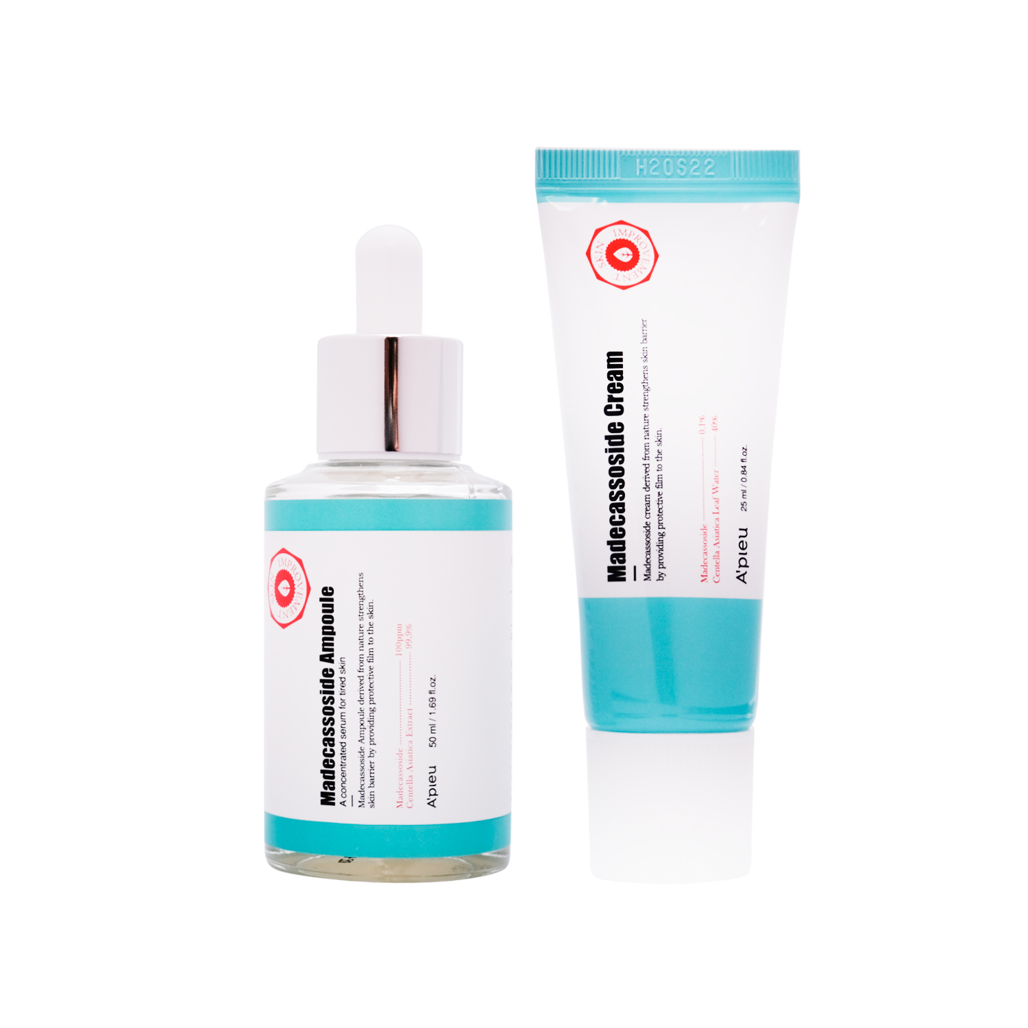 Набор Medecassoside ampoule special set с маской (APIEU)