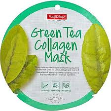Тканевая маска Green tea collagen(Purederm)