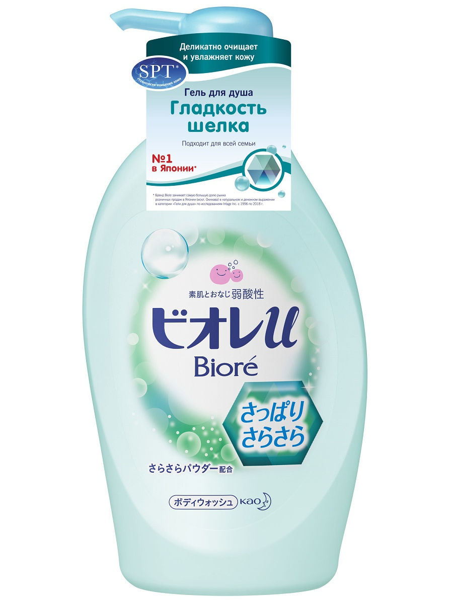 Гель для душа Гладкость шелка 480 мл (Biore)
