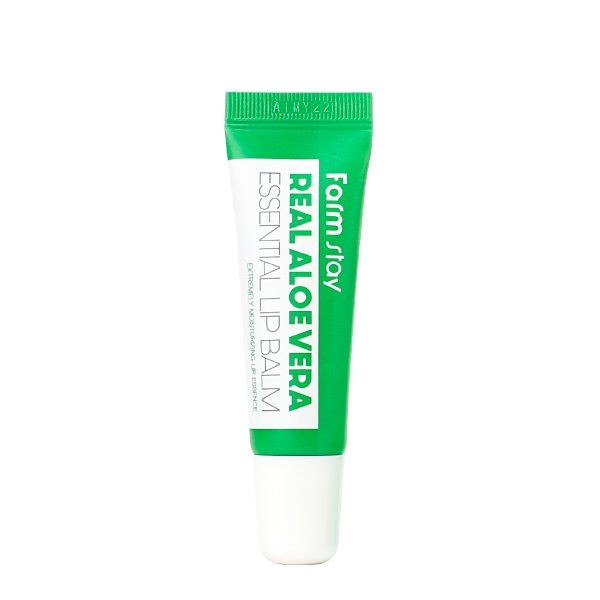 Бальзам для губ Real Aloe Vera Essential Lip Balb (Farm Stay)