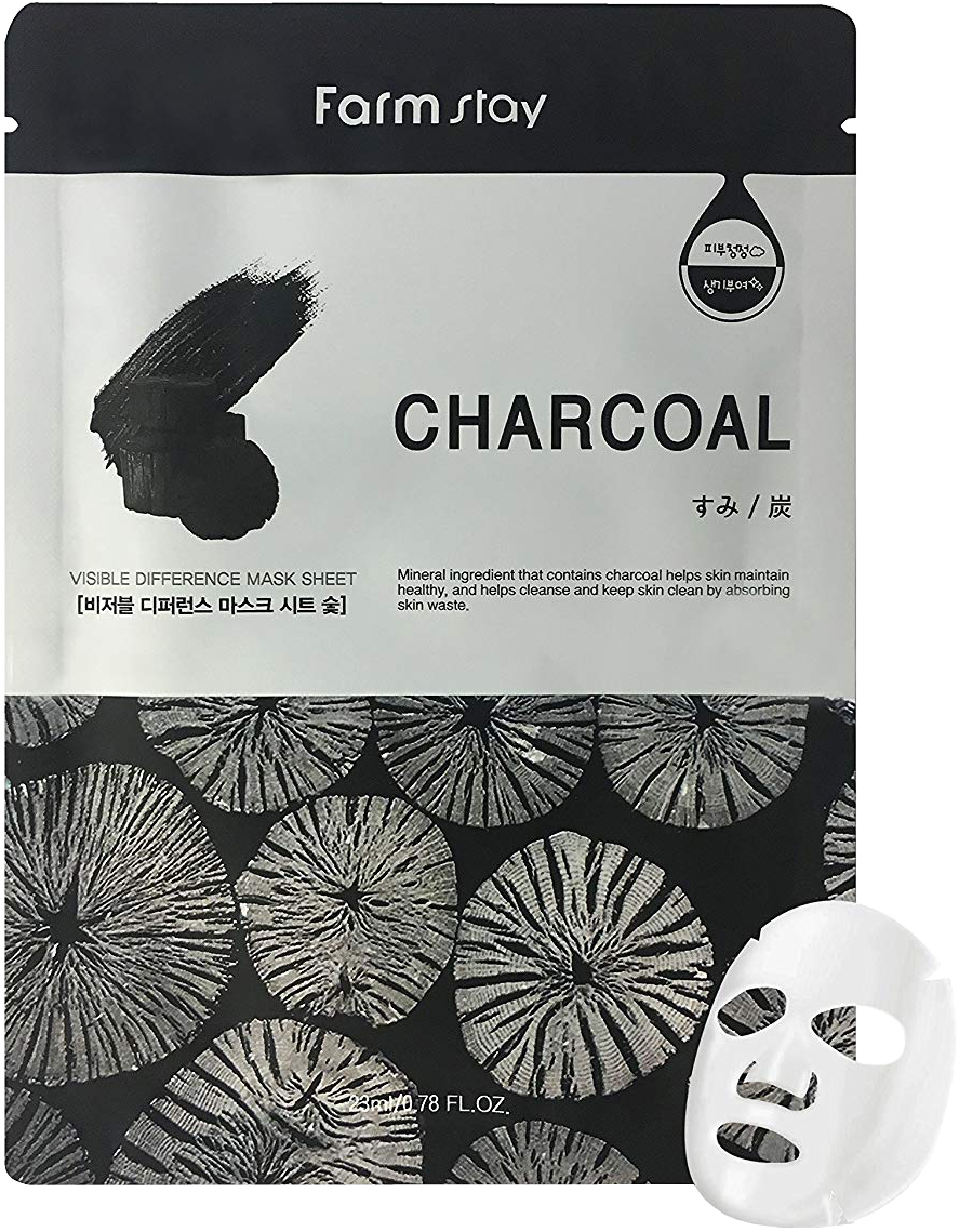 Тканева маска CHARCOAL  (Farm Stay)