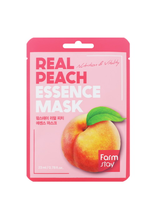 Тканевая маска REAL PEACH essence mask (Farm stay)
