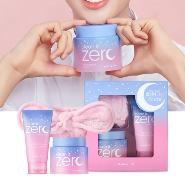 Набор clean. Лимитированный набор Banila co clean it Zero Cleansing Balm Gift Set the Starry Night Edition. Zero clean it набор. Корейская косметика щербет для умывания. Banila co clean it Zero набор бальзам и повязка.