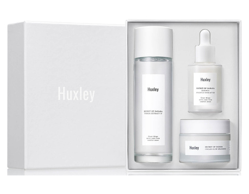 Набор трио антиоксидант (тонер, сыворотка, крем)(Huxley)