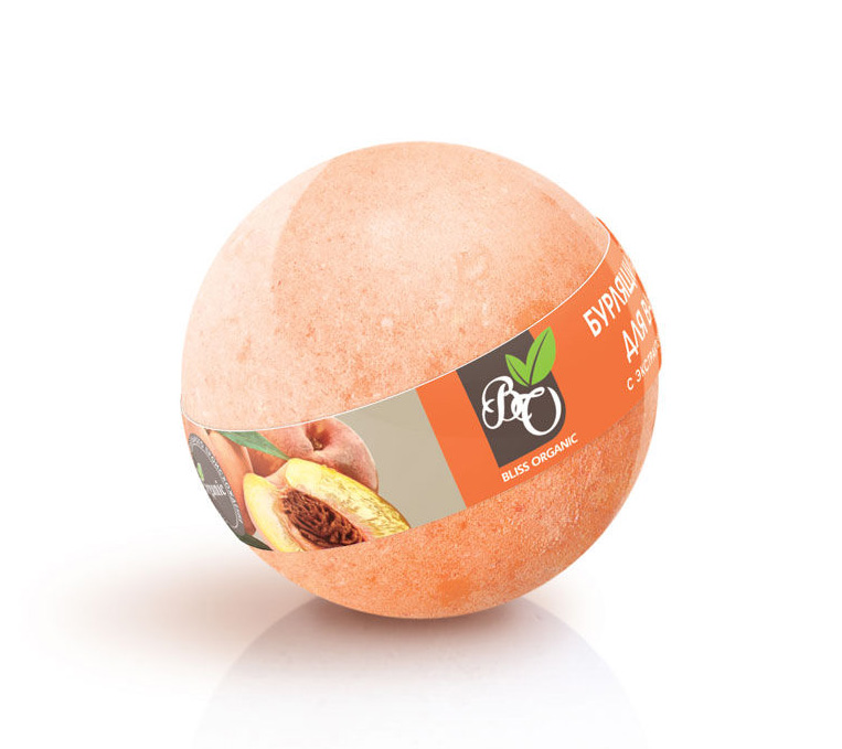 Бурлящий шар для ванны ПЕРСИК (ORGANIC)