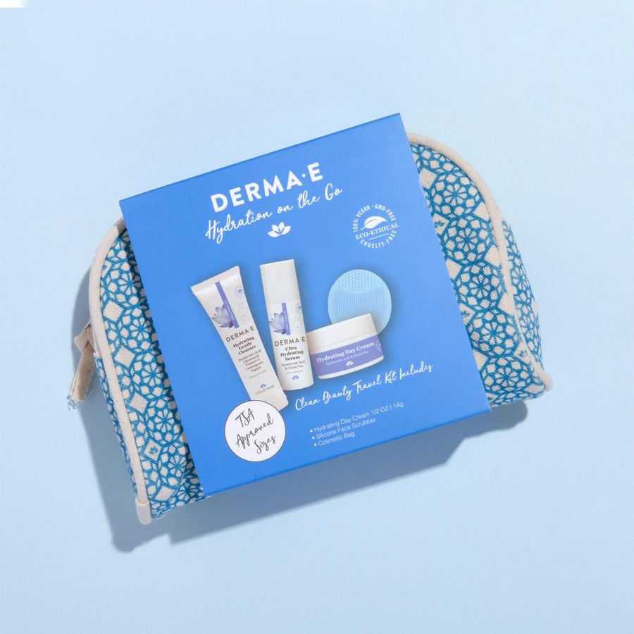 Дорожный набор holiday hydration on the go set  (derma-e)