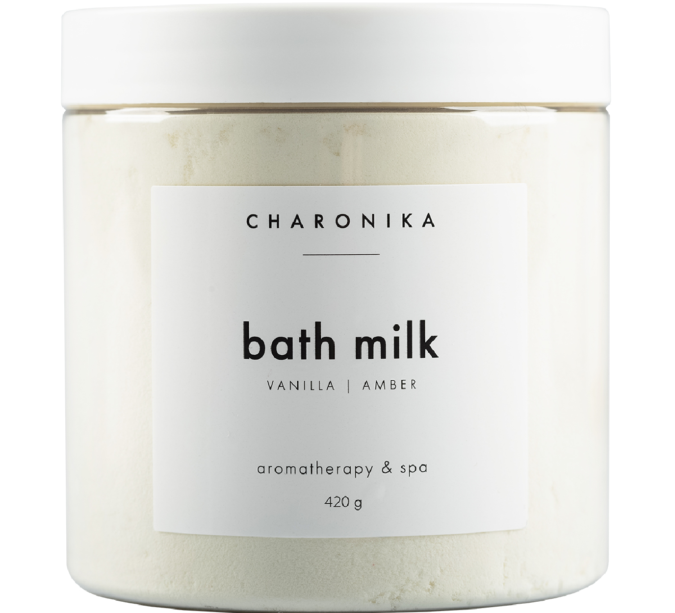 Молоко для ванны BATH MILK vanilla/amber 420 гр (CHARONICA)