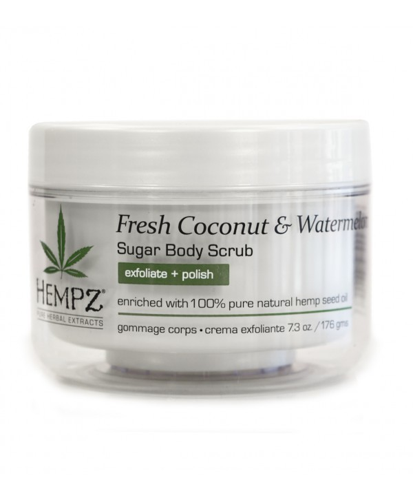 Hempz Скраб для тела Кокос и Арбуз Fresh Coconut and Watermelon Sugar Body Scrub 176 г