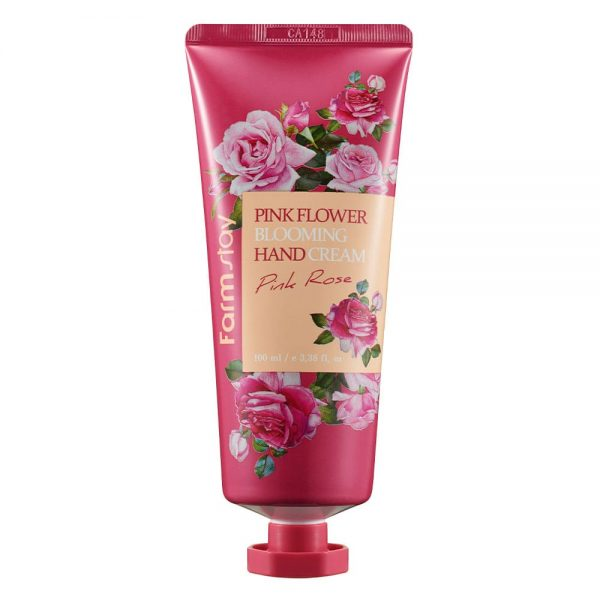Крем для рук Pink flower blooming hand cream (Pink rose) (Farm Stay)