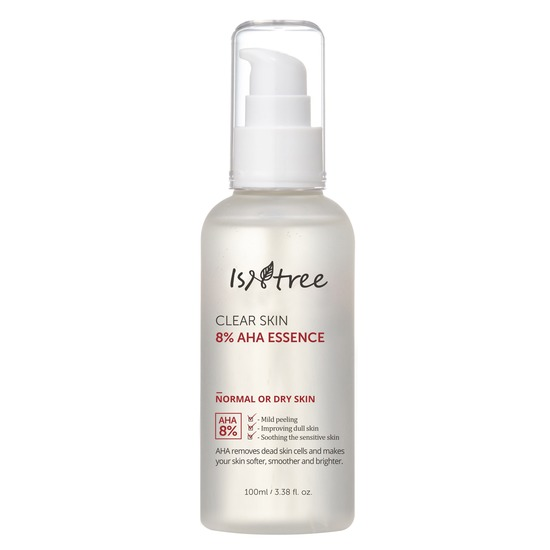 Отшелушивающая эссенция с АНА кислотами  Clear Skin 8% AHA Essence 100ml.(IsNtree)