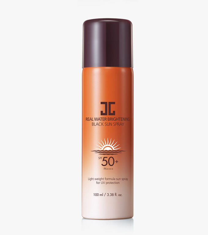 Солнцезащитный спрей для лица Real water Britening Black sun spray (JayJun)