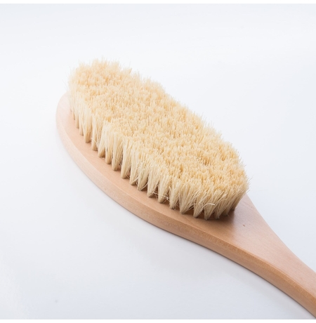 Массажная щетка для сухого массажа,тампико ,на длинной ручке