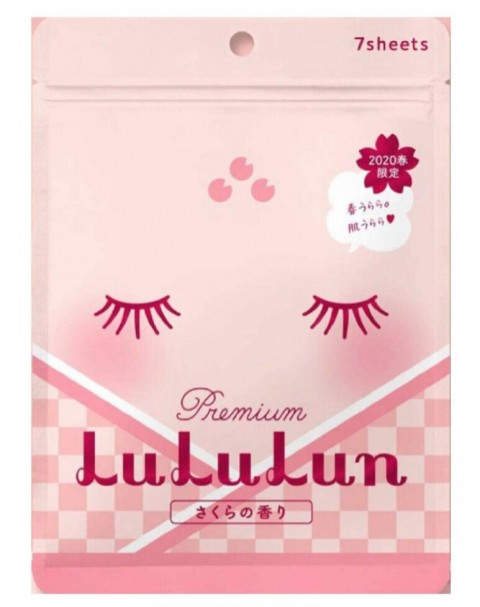 Lululun маска для лица увлажняющая и улучшающая состояние кожи Сакура Premium