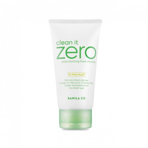 Пенка для умывания clean it zero pore clarifying tri peel acid foam  Banila Co