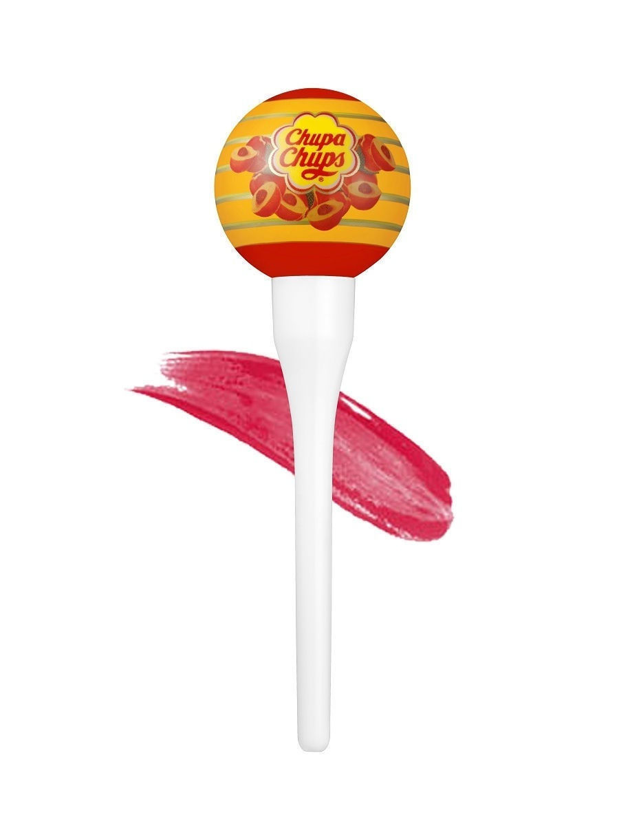 Тинт для губ персик peach chupachups