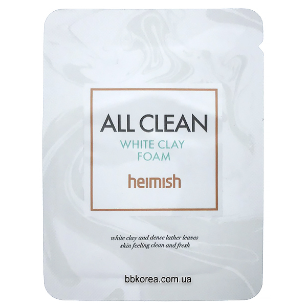 Пенка пробник all clean white Heimish