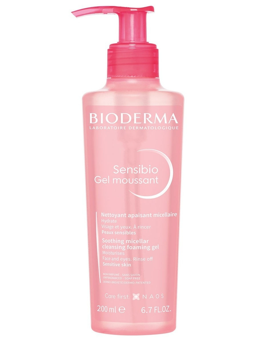 Очищающий гель для лица Bioderma Sensibio Cleansing Gel 200 мл