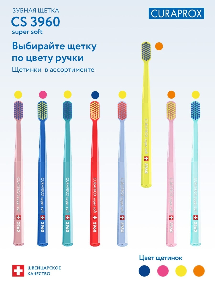 Зубная щетка взрослая Curaprox CS 3960 Blister