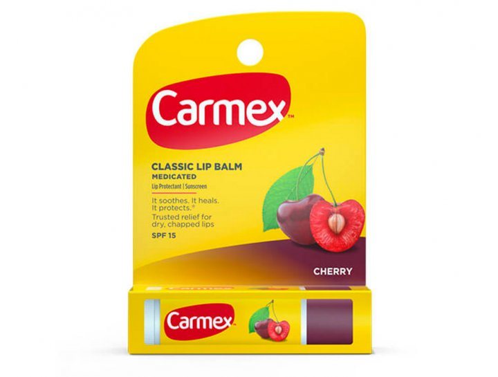 Бальзам для губ вишня с защитным фактором SPF 15 в стике (CARMEX)
