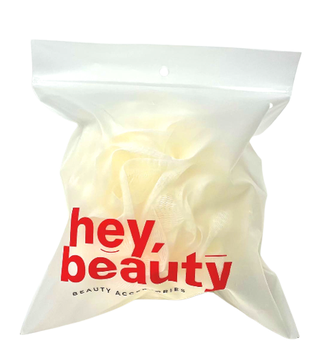 МОЧАЛКА ДЛЯ ТЕЛА BATH PUFF, МАТЕРИАЛ: ПОЛИЭТИЛЕН, бежевая