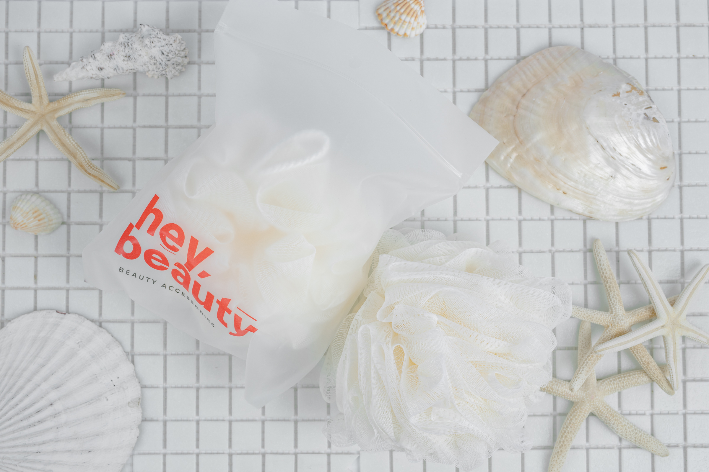 МОЧАЛКА ДЛЯ ТЕЛА BATH PUFF, МАТЕРИАЛ: ПОЛИЭТИЛЕН, бежевая