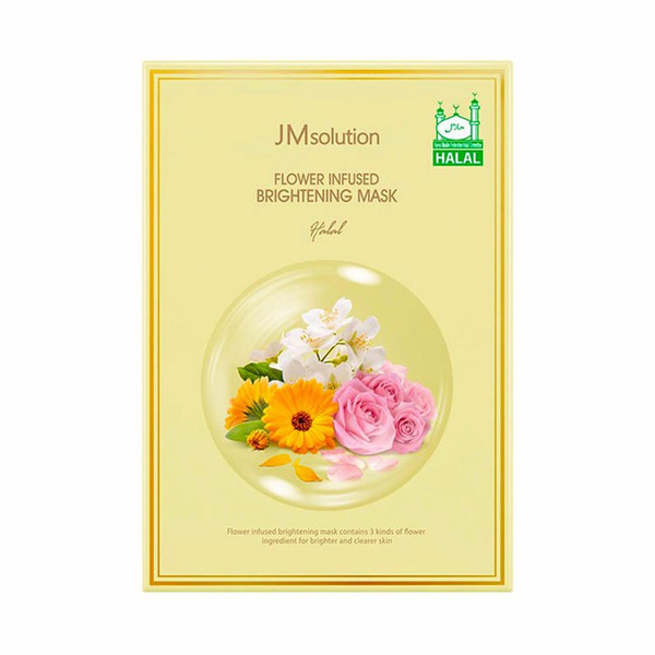 Тканевая маска JMsolution Halal Mask Brightening Flower Infused 30 мл