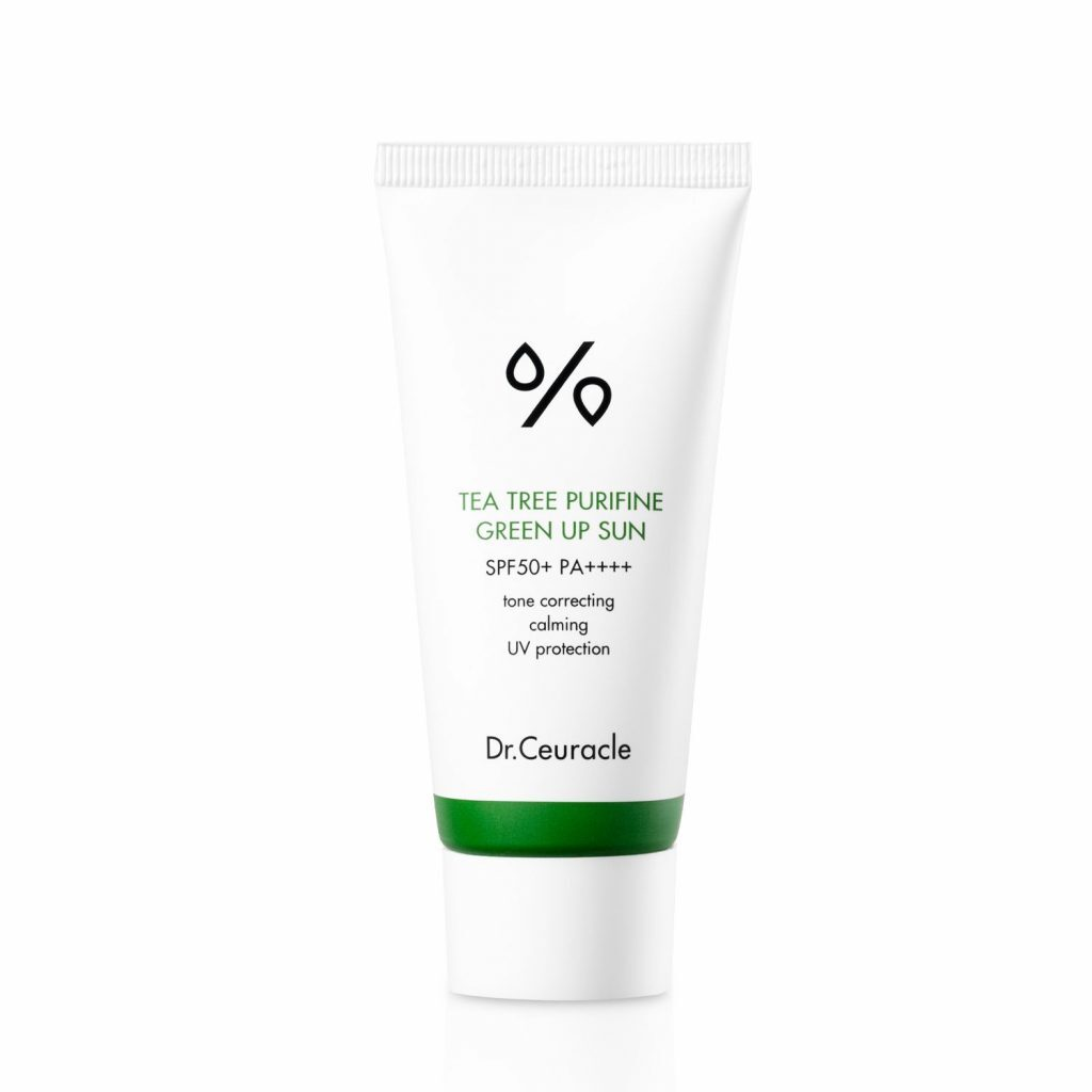 Солнезащитный крем Dr.Ceuracle tea tree purifine green up sun