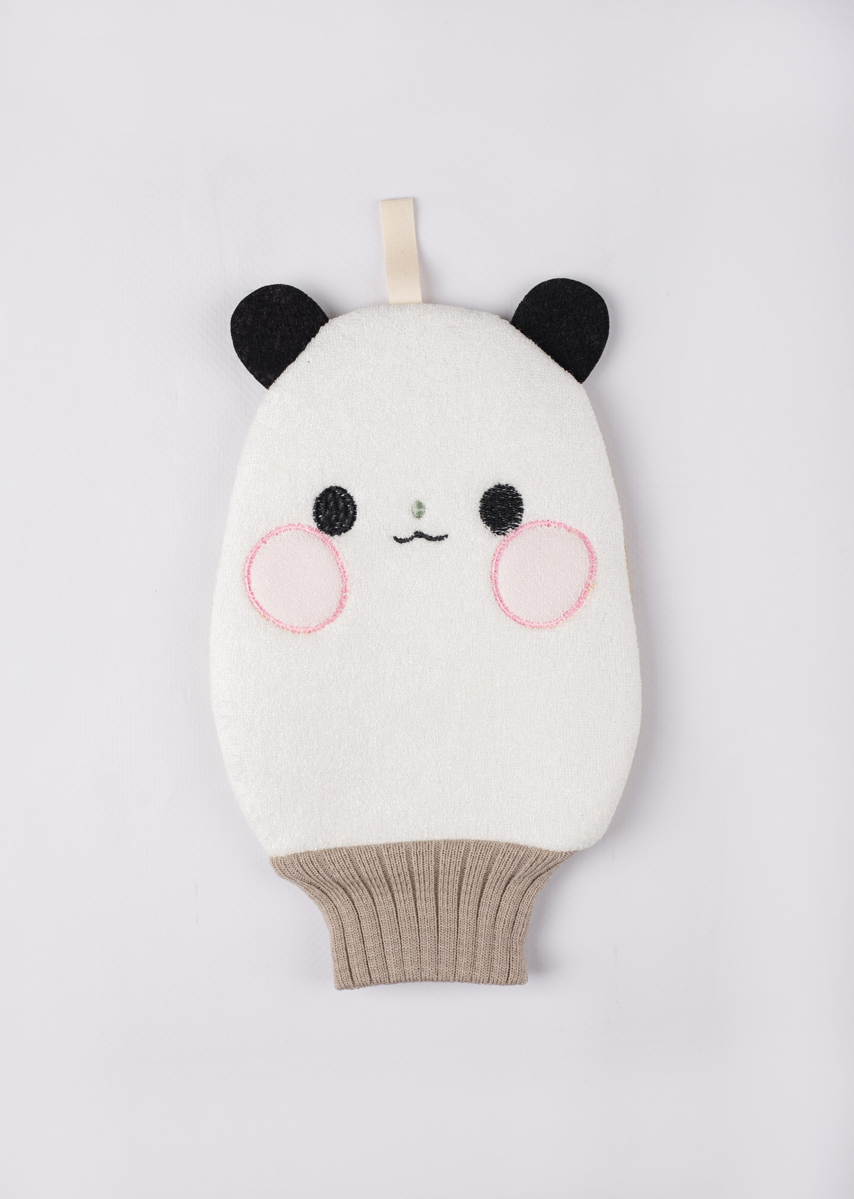 МОЧАЛКА ДЛЯ ТЕЛА BATH TOWER,СОСТАВ:ВИСКОЗА\ХЛОПОК; Панда коричневая