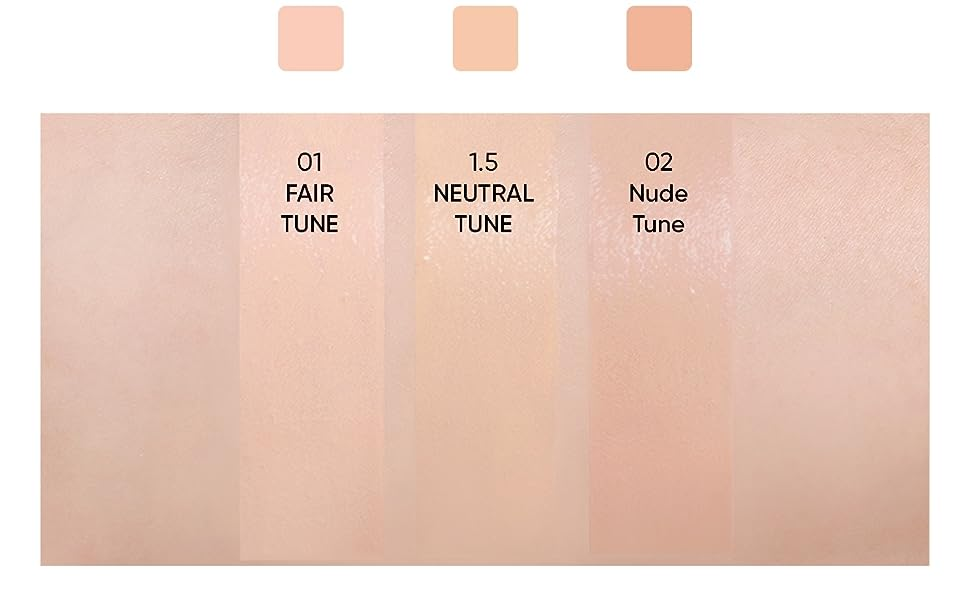 AMUSE Увлажняющий кушон с матовым покрытием SKIN TUNE VEGAN COVER CUSHION #1 FAIR TUNE