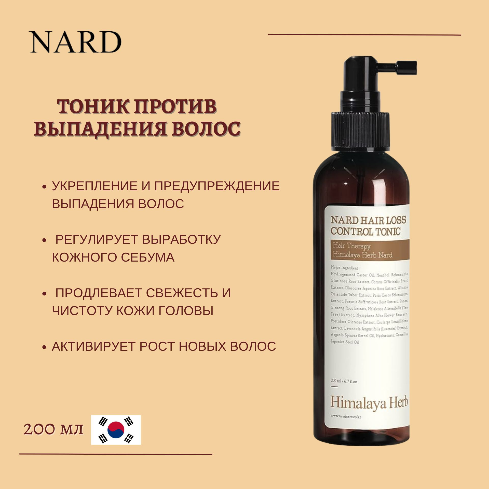Тоник для волос NARD Hair Loss Control Tonic