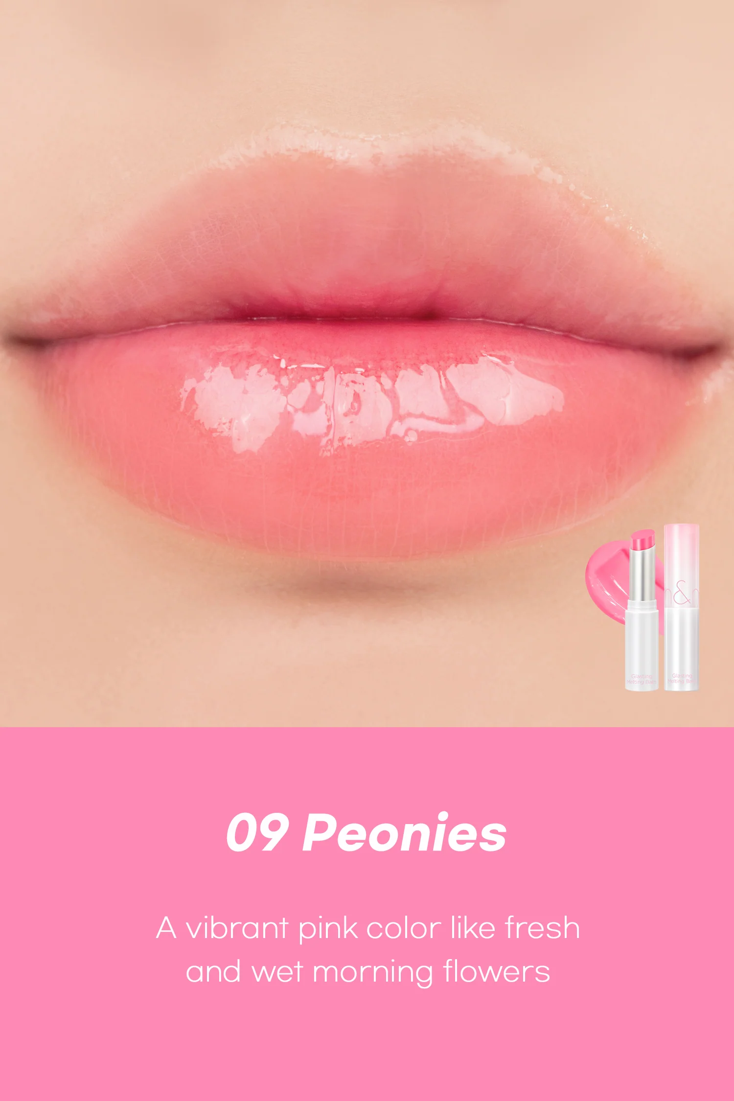 ROM&ND GLASTING MELTING BALM 09.PEONIES