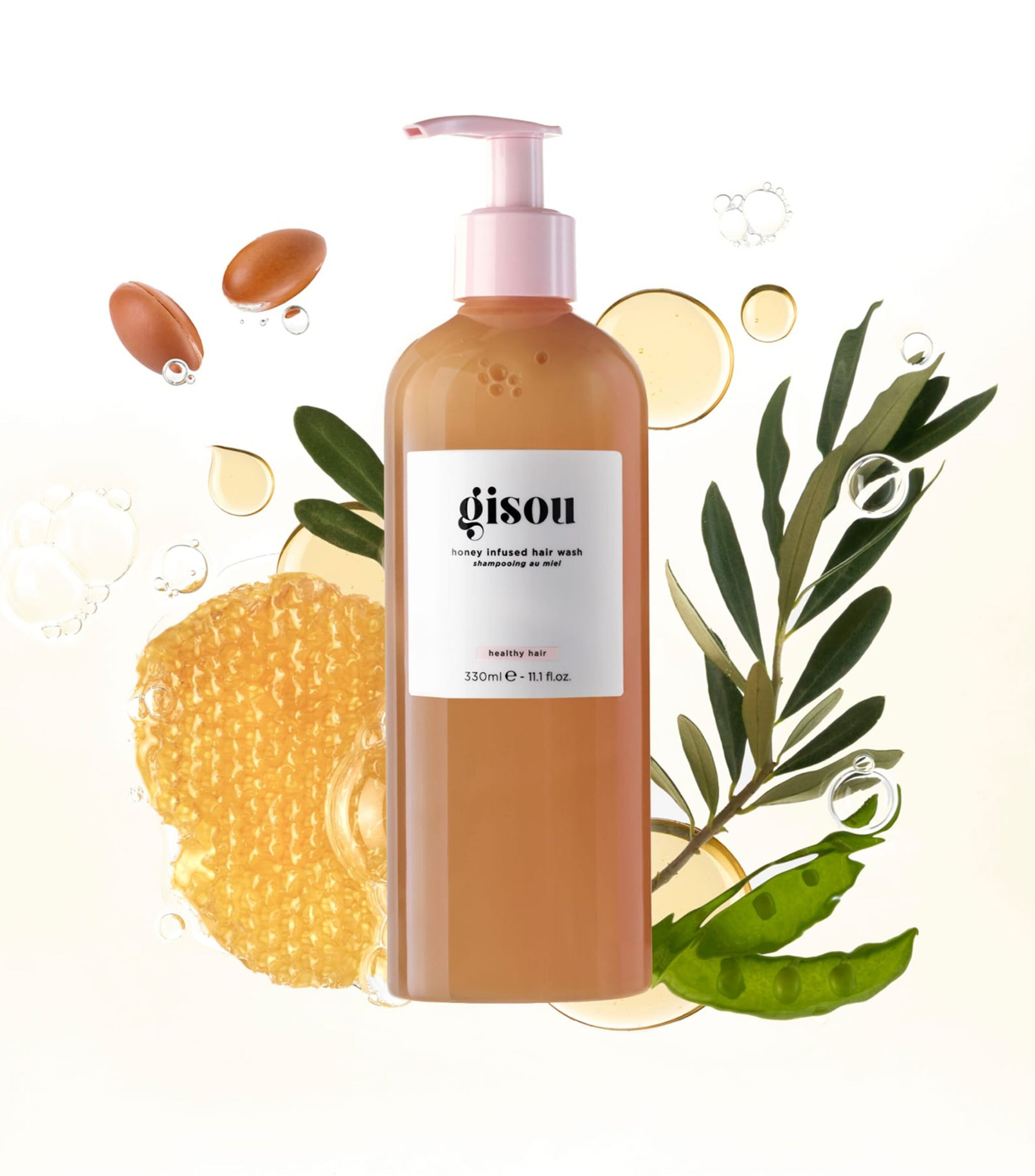 gisou honey infused hair wash 330ml