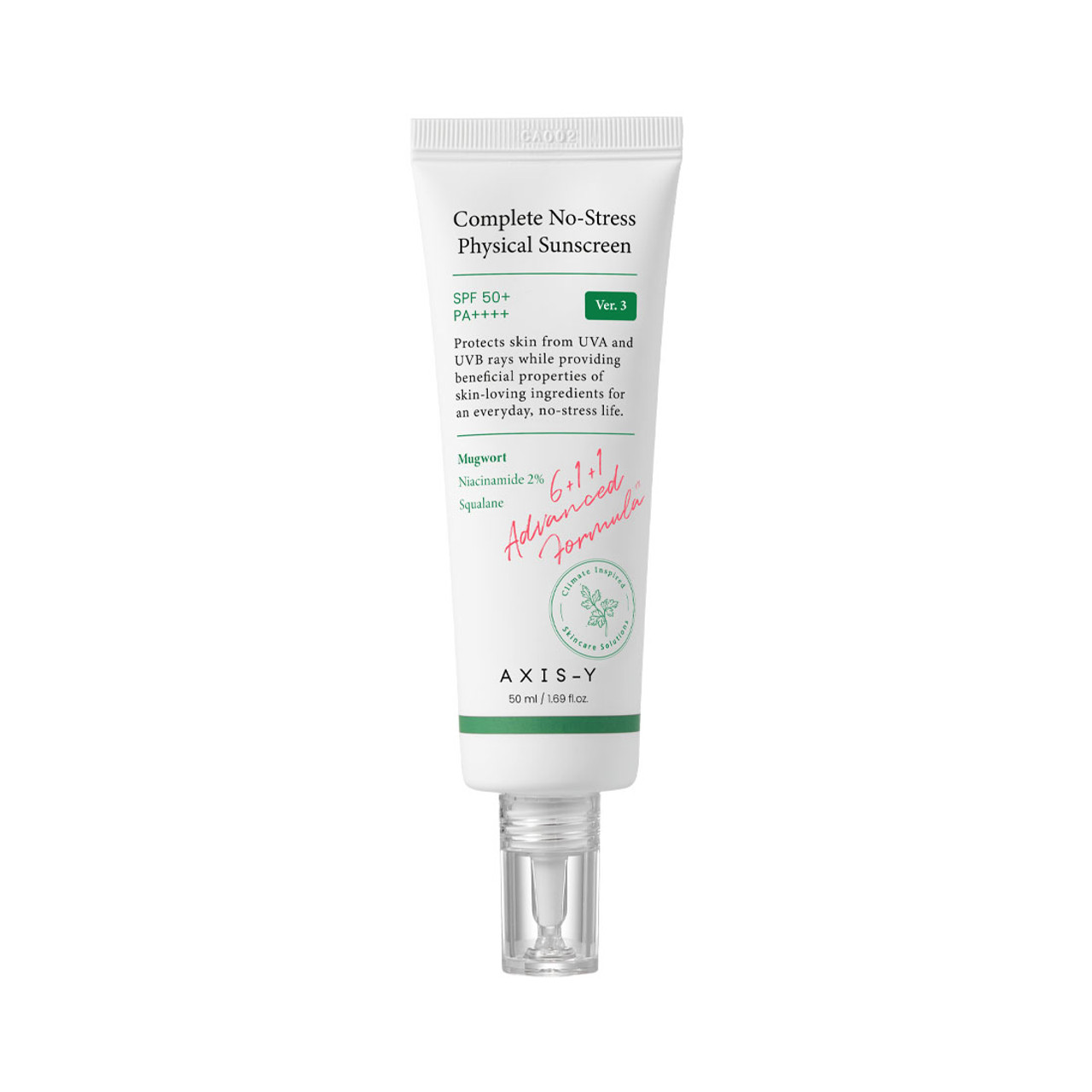 Axis-Y Complete No-Stress Physical Sunscreen SPF 50+ PA++++ 50ml