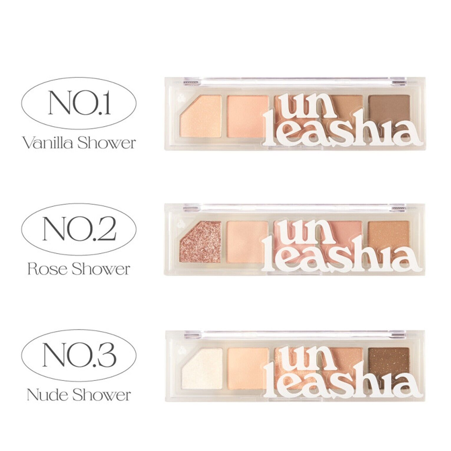 Unleashia палетка теней Mood Shower Eye Palette NO.2 Rose Shower