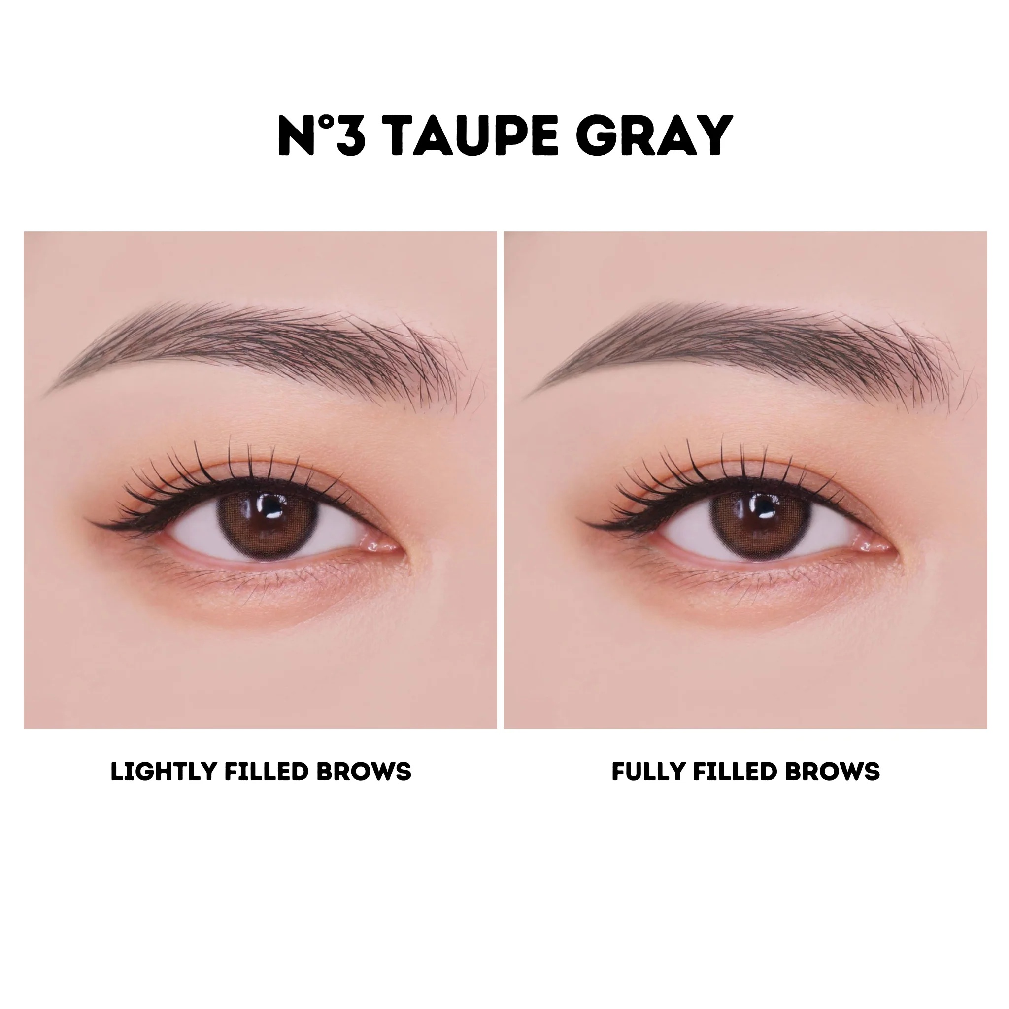 Unleashia карандаш для бровей Shaper Defining Eyebrow Pencil NO.3 Taupe Gray