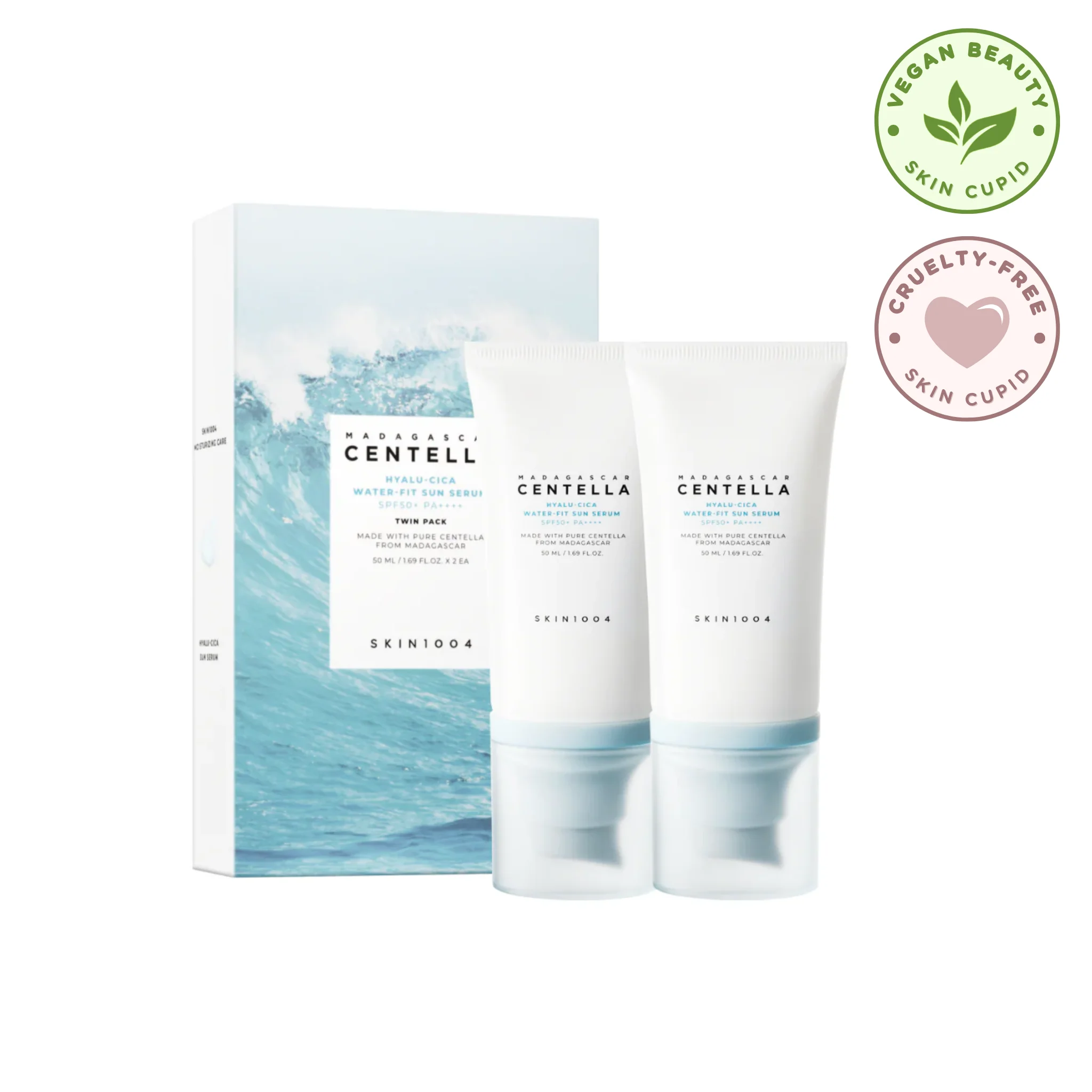 SKIN1004 Madagascar Centella Hyalu-Cica Water Fit Sun Serum (2pack)
