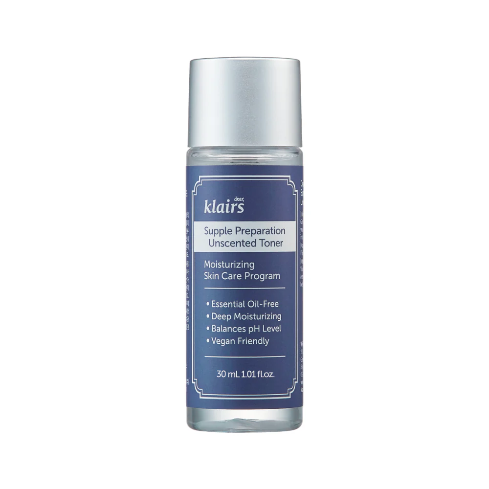 Klairs mini toner Supple Preparation Unscented Toner 30ml