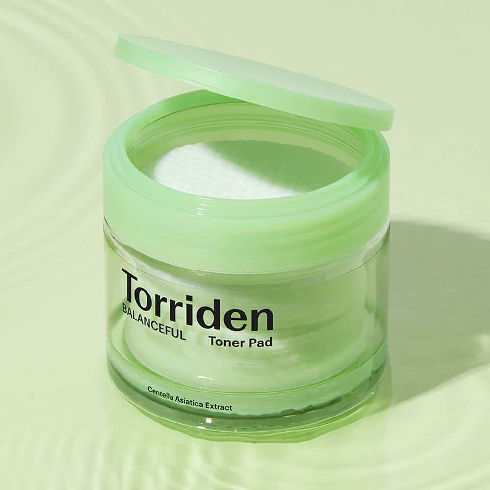 Гипоаллергенные очищающие пэды с центеллой Torriden Balanceful Cica Toner Pad