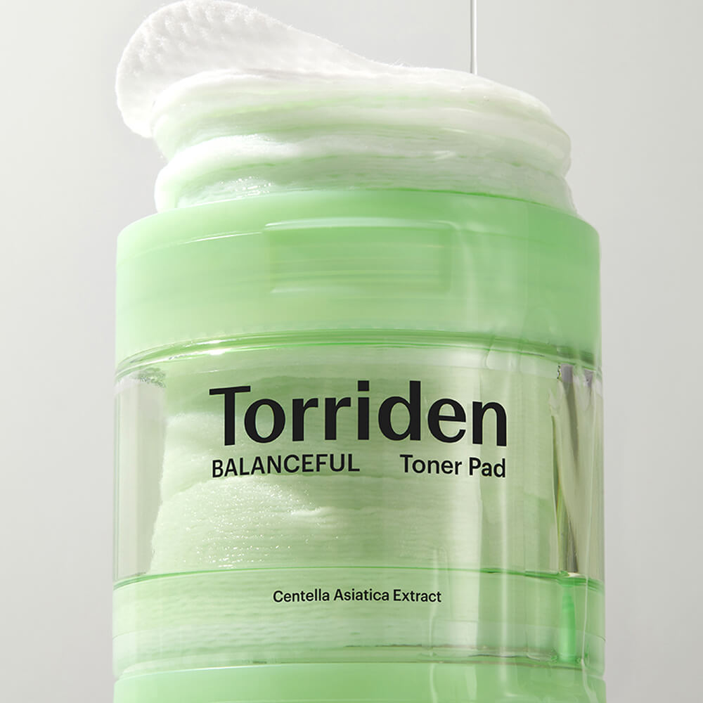 Гипоаллергенные очищающие пэды с центеллой Torriden Balanceful Cica Toner Pad