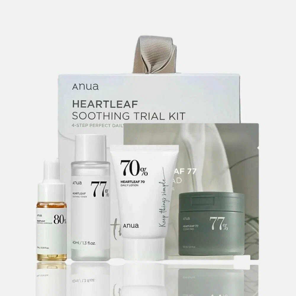 Anua Heartleaf Soothing Trial Kit Набор бестселлеров для базового ухода за кожей